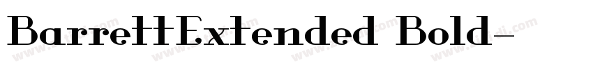 BarrettExtended Bold字体转换